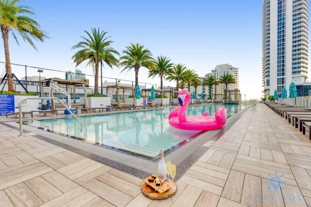 Luxury 1Br-Front Intracoastal View Balcony - Pools Apartment Hollywood Exterior foto